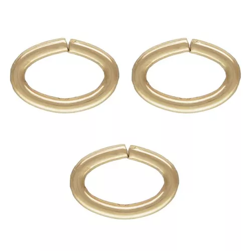 Gold filled ovals jumprings open4.6x3x0.64mm x20