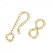 Gold filled hook and eye clasp 14mm x1|raw }}