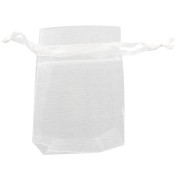 Mini Organza pouches 50x70 mm White x20