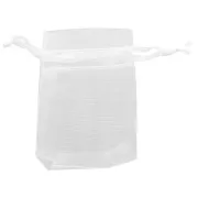 Mini Organza pouches 50x70 mm White x20