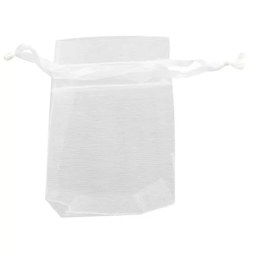 Mini Organza pouches 50x70 mm White x20