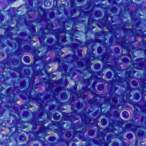 Seed beads Miyuki 8/0 353 - Cobalt Lined Sapphire AB x8g