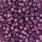 Seed beads Miyuki Duracoat 8/0 4248 - Silver Lined Dyed Dark Lilac x8g