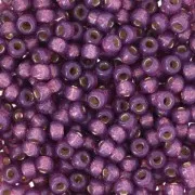 Seed beads Miyuki Duracoat 8/0 4248 - Silver Lined Dyed Dark Lilac x8g