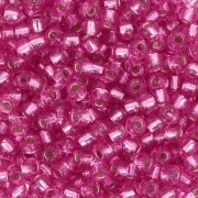Seed beads Miyuki Duracoat 8/0 4267 - Silver Lined Dyed Pink Parfait x8g|raw }}