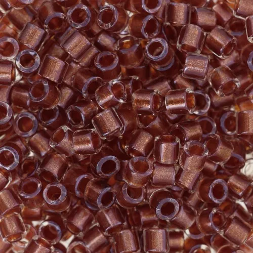 Miyuki Delica 8/0 DBL0915 - Sparkling Ginger Lined Crystal x8g