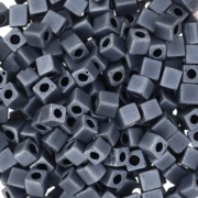 3mm Miyuki Cubes - SB3-2001 - Gunmetal Mat x10g