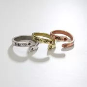 3mm Punches ImpressArt Signature for steel - Alphabet Minuscule Amethyst x33