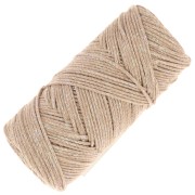 1mm Cotton Air Glitter macramé spool - Camel x90m|raw }}