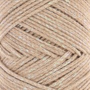 1mm Cotton Air Glitter macramé spool - Camel x90m