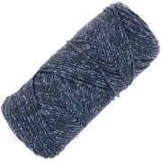 1mm Cotton Air Glitter macramé spool - Indigo x90m|raw }}
