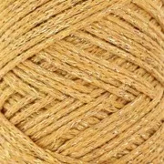 1mm Cotton Air Glitter macramé spool - Mustard x90m