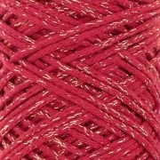 1mm Cotton Air Glitter macramé spool - Red x90m