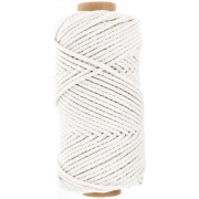2.5mm Cotton macramé cord spool - Ecru x50m|raw }}