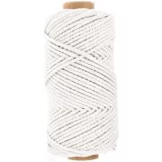 2.5mm Cotton macramé cord spool - Ecru x50m