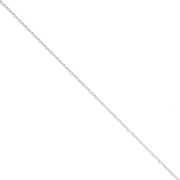 Fine chain for Miyuki Delica 11/0 paloma mesh 0.6 mm - Silver x50cm