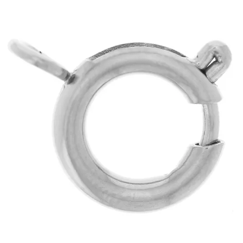 10mm 304 stainless steel spring clasp with open ring x1