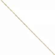Singapore 2 mm mesh chain - Gold-plated 316L stainless steel x50cm