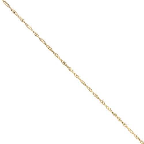 Singapore 2 mm mesh chain - Gold-plated 316L stainless steel x50cm