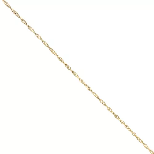 Singapore 2 mm mesh chain - Gold-plated 316L stainless steel x50cm