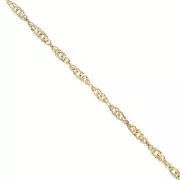 Singapore 2 mm mesh chain - Gold-plated 316L stainless steel x50cm