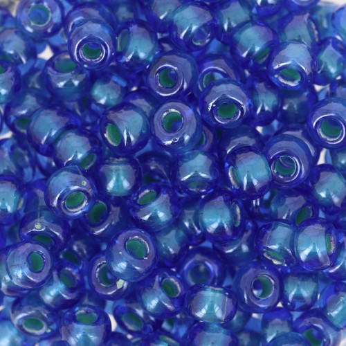 Seed beads Miyuki 6/0 3808 - Pearlized Capri Blue - Mint x8g