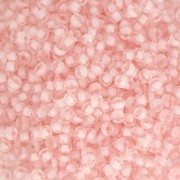 Seed beads Miyuki 11/0 1923 - Pale Pink Lined Crystal Semi Mat x8g