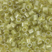 Miyuki Delica 8/0 DBL-0910 - Sparkling Yellow Green Lined Crystal x8g|raw }}