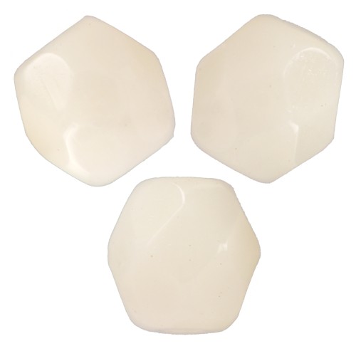 4mm Facets - Ivory x50