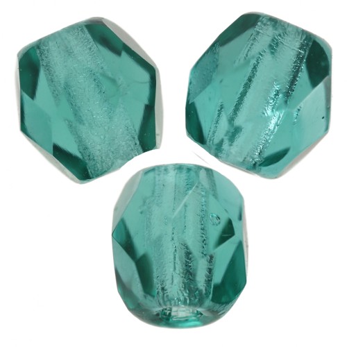 4mm Facets - Dark Teal x50