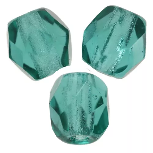 4mm Facets - Dark Teal x50