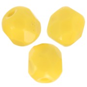 4mm Facets - Opaque Yellow x50|raw }}
