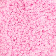 Seed beads Miyuki 15/0 428 - Dyed Opaque Bubblegum Pink Pearl Coat x8g|raw }}