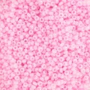 Seed beads Miyuki 15/0 428 - Dyed Opaque Bubblegum Pink Pearl Coat x8g