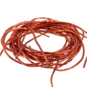 1mm crimped bullion for em - brooches & embroidered jewelry - Rust Orange x5g|raw }}