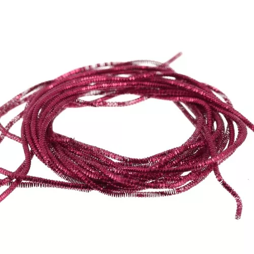 1mm crimped bullion for embroidery - brooches & embroidered jewelry - Cherry x5g