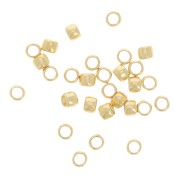 2mm Crimp beads - Gold Tone x1000
