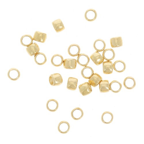 2mm Crimp beads - Gold Tone x1000