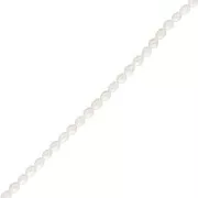 5x4.5mm Freshwater beads rice grain - Grade AA - White x36 cm