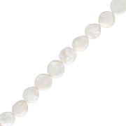 12mm Irregular freshwater pearls - round palet - Grade AA+ - White x41cm|raw }}