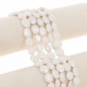 12mm Irregular freshwater pearls - round palet - Grade AA+ - White x41cm