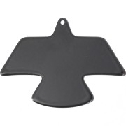 35x50mm eagle pendant in opaque acrylic - Black x1