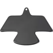 35x50mm eagle pendant in opaque acrylic - Black x1