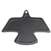 25x35.5mm opaque acrylic eagle pendant - Black x1