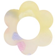 18mm Acetate Flower Pendant - Terrazzo Translucent - Pink - Violet x1|raw }}