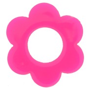 18mm acrylic flower pendant - Neon pink x1|raw }}