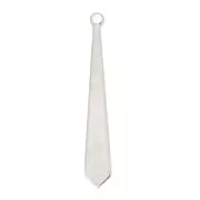 Charms smooth sharp drops 25 mm rhodium tone x6