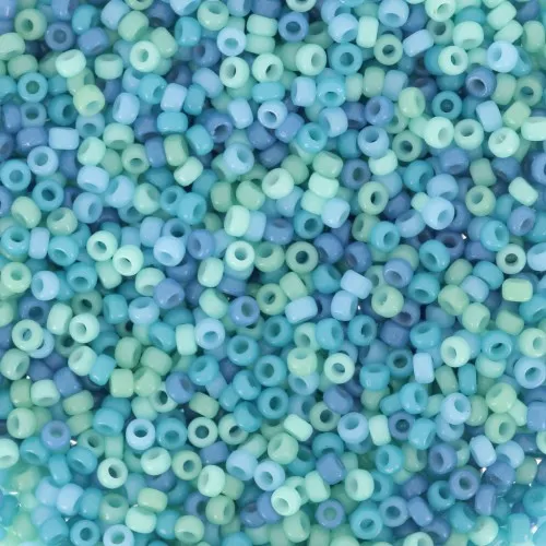 Seed beads mix Miyuki 15/0 - Aqua x8g