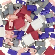 Miyuki Beads Mix - Quarter - Half and Tila Beads - Love x10g