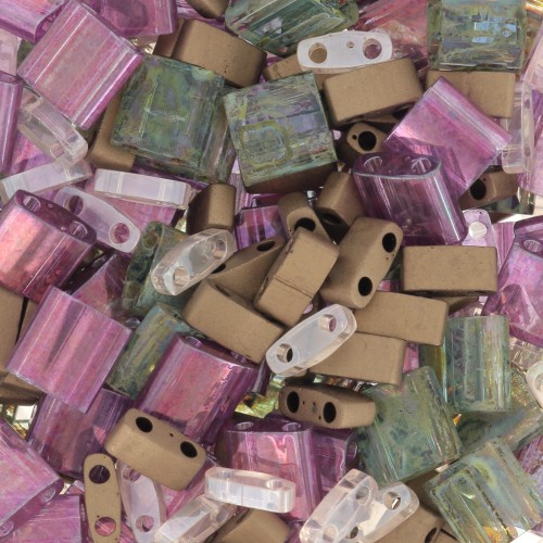 Miyuki bead mix - Quarter - Half and Tila Beads - Fairytale x10g